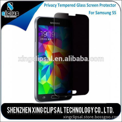 180 degree 0.33mm 2.5D Premium Privacy Tempered Glass Screen Protector for Samsung S5